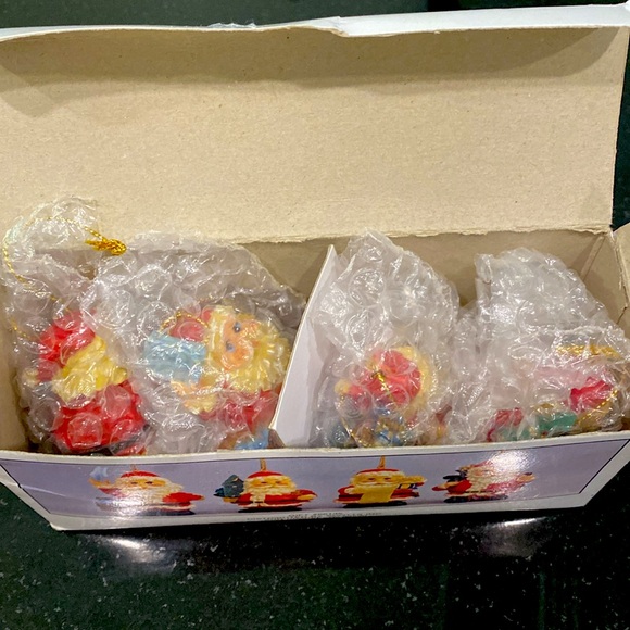 1996 Vintage Santa Ornaments by Artmark in Original box - Picture 10 of 10